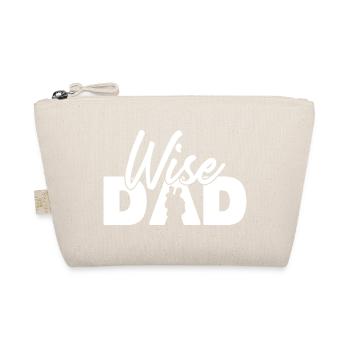 Wise Dad Silhouette Vaterschaft Elternschaft - Bio-Täschchen - Natur - Vorne