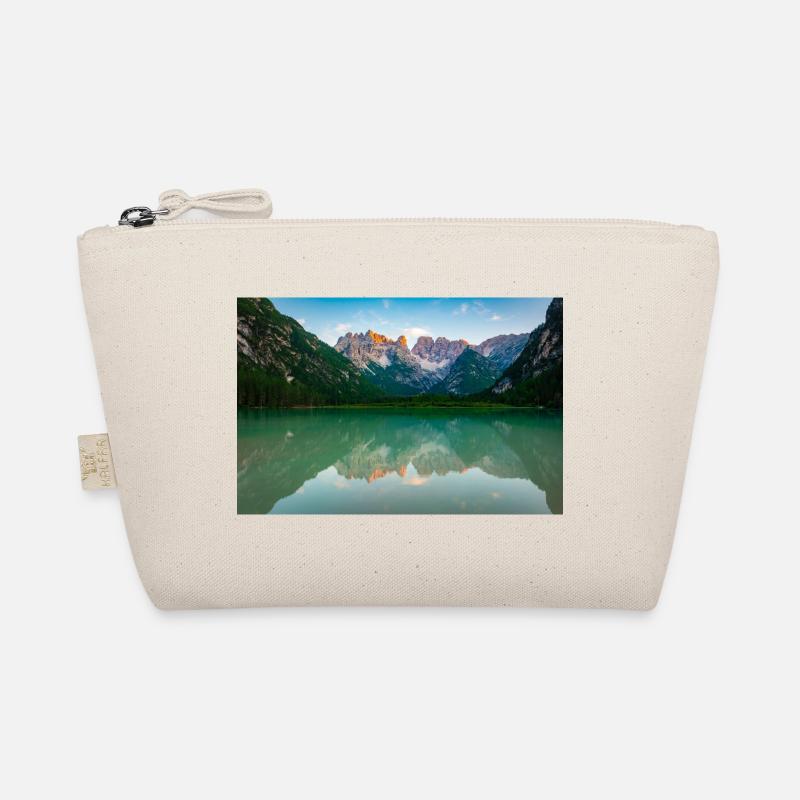 Alpensee Spiegelbild Bio-Täschchen