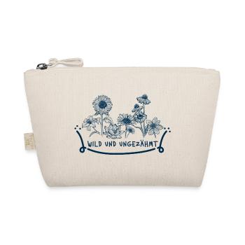 Wild and Untamed – Floral Floral Statement - Organic Pouch - nature - Front