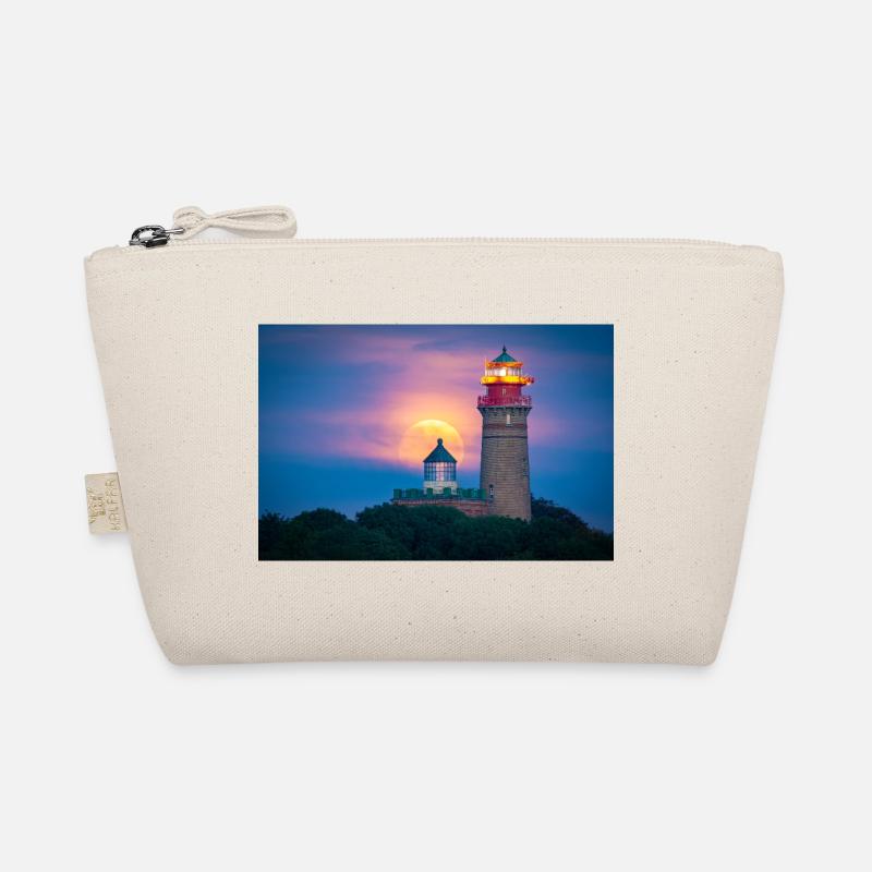 Moonlight Lighthouse Coast - Organic Pouch - nature