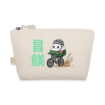 Kawaii Onigiri Cycliste Éclaboussure de Boue - Trousse biologique - nature - Devant