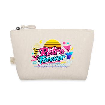 Retro Forever Neon 80s Vibe - Organic Pouch - nature - Front