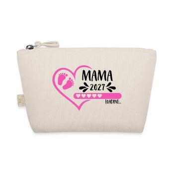 Mom 2027 loading heart version girl pink - Organic Pouch - nature - Front
