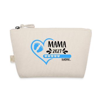 Maman 2027 chargeant Cœur Bébé Pieds Bleus Garçon - Trousse biologique - nature - Devant