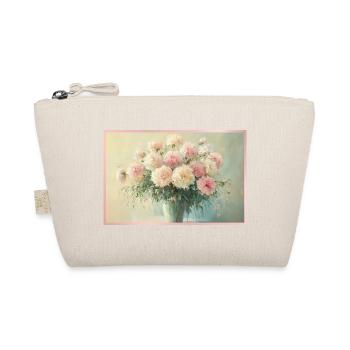 Zartes Pastell-Blumenbouquet - Bio-Täschchen - Natur - Vorne