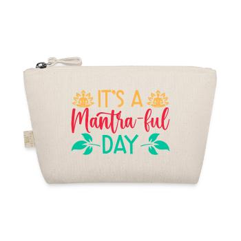 Yoga C’est une journée pleine de mantras Yoga drôle - Trousse biologique - nature - Devant