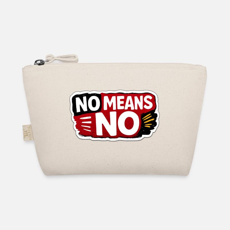 No Means No Consent Awareness Sticker Trousse biologique