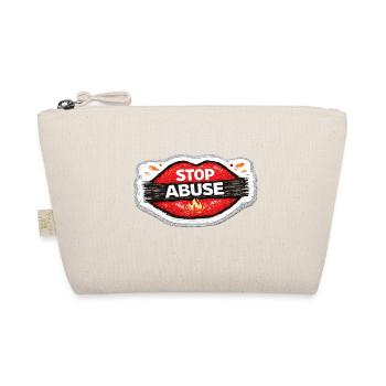 Stop Abuse Awareness Activist Sticker - Trousse biologique - nature - Devant