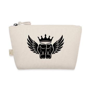 Boxing Gloves Crown Symbol - Organic Pouch - nature - Front