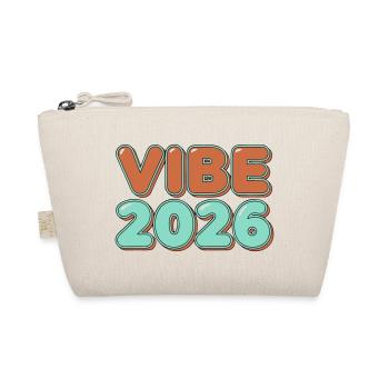 Retro Vibe 2026 Typography Lettering - Organic Pouch - nature - Front