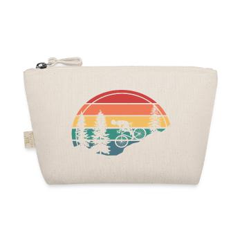 Bicycle Retro Gift Mountain Bike - Organic Pouch - nature - Front