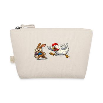 Osterhase und Huhn - Bio-Täschchen - Natur - Vorne