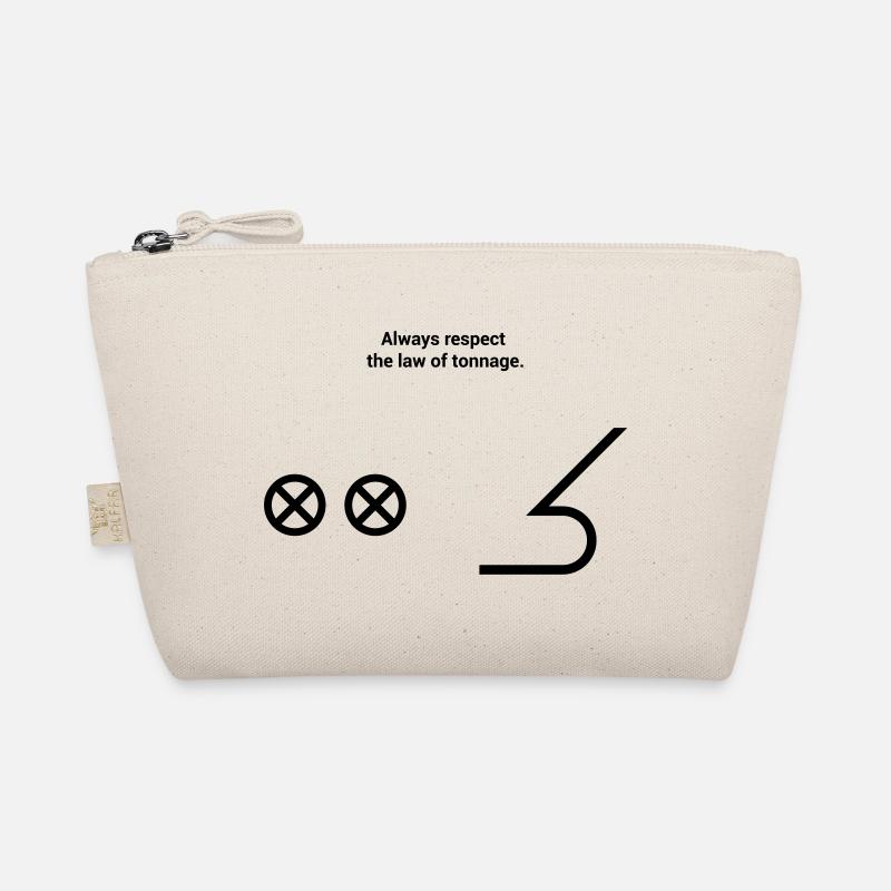 Bow Bow - Seafaring Sailing Ship Captain - Organic Pouch - nature