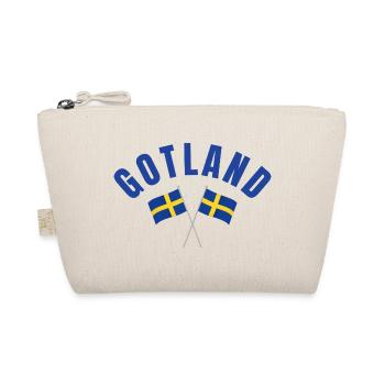 Gotland Schwedische Flaggen - Bio-Täschchen - Natur - Vorne