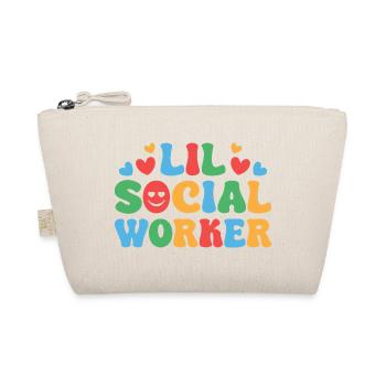Social Worker Quota Lil Social Worker Social Work - Organic Pouch - nature - Front