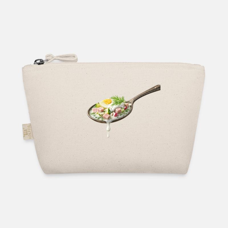 Okroshka in spoon illustration Organic Pouch