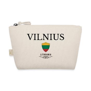 Souvenir Vilnius, elegant design Vilnius - Organic Pouch - nature - Front