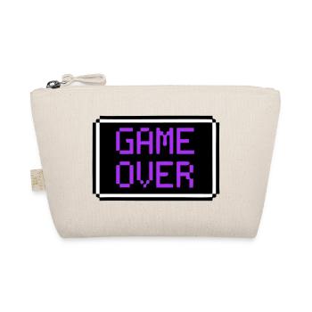 Game Over Schild Retro Gamer - Bio-Täschchen - Natur - Vorne