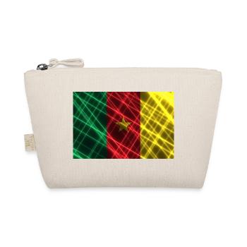 Neon Kamerun Flagge Netz - Bio-Täschchen - Natur - Vorne