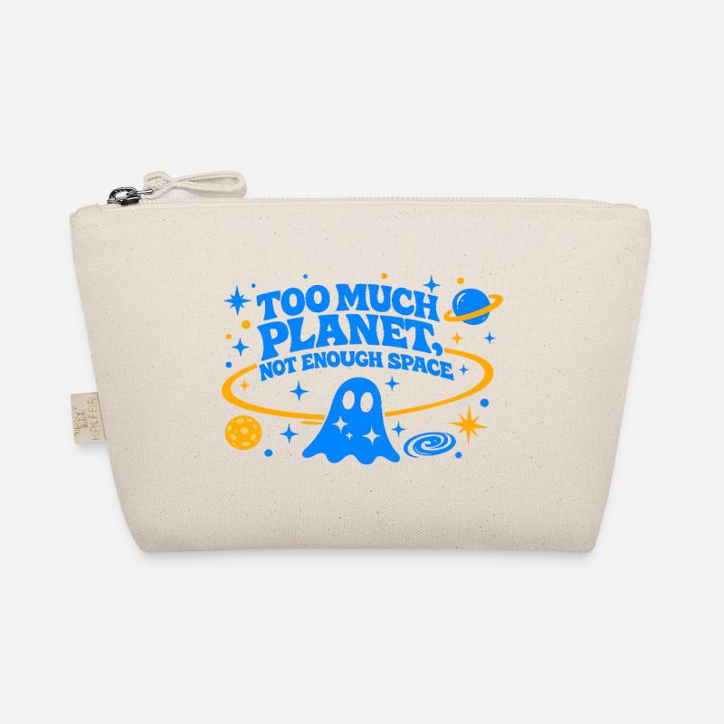Too Much Planet | Not Enough Space | Electric Blue - Organic Pouch - nature