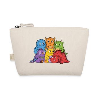 cute monsters - Organic Pouch - nature - Front