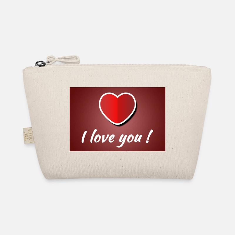 Je t’aime - Affiche avec cœur Trousse biologique