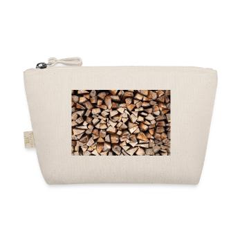 Rustic Wood Stack Firewood Poster - Organic Pouch - nature - Front