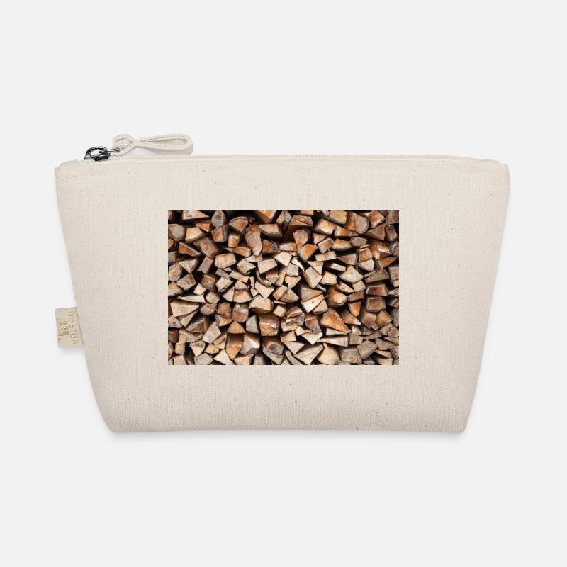 Rustic Wood Stack Firewood Poster Organic Pouch