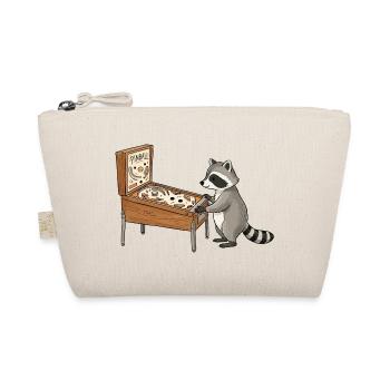 Raccoon at pinball table - Organic Pouch - nature - Front