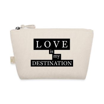 Love Is My Destination - Bio-Täschchen - Natur - Vorne
