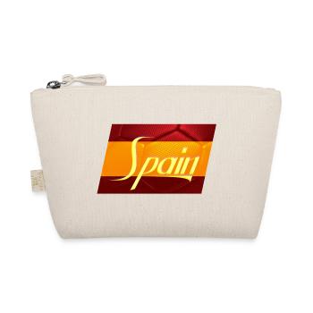 Spain Retro Flag Football - Organic Pouch - nature - Front