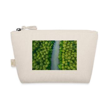 Vue aérienne : plantation tropicale de cocotiers et rivière - Trousse biologique - nature - Devant
