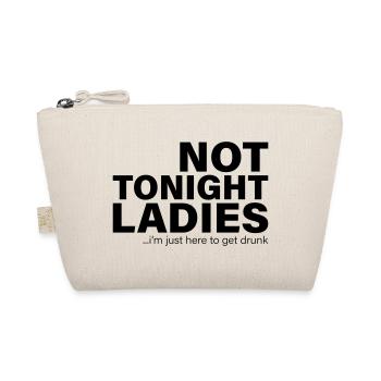 Pas ce soir Chemise de fête bourrée - Trousse biologique - nature - Devant