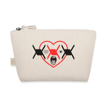 Barbed Heart Scream Graphic - Organic Pouch - nature - Front