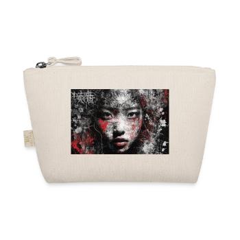 Japan Street Art Gesicht Retro Motiv Punk Art - Bio-Täschchen - Natur - Vorne