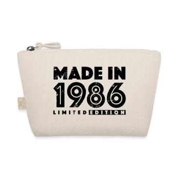 Cadeau rétro vintage vintage 40 ans 1986 - Trousse biologique - nature - Devant