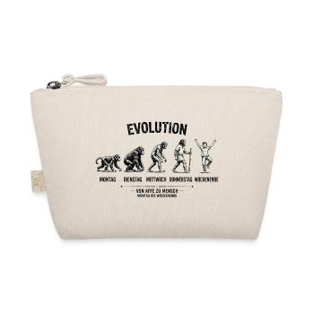 EVOLUTION  Von Affe zu Mensch  Montag - Wochenende - Bio-Täschchen - Natur - Vorne