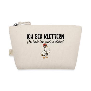 Klettern Da hab ich meine Ruhe - Bio-Täschchen - Natur - Vorne