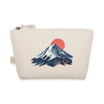 Berglandschaft Sakura Sonne Fuji          - Bio-Täschchen - Natur - Vorne