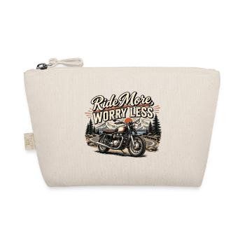 Ride More, Worry Less Motorcycle - Organic Pouch - nature - Front
