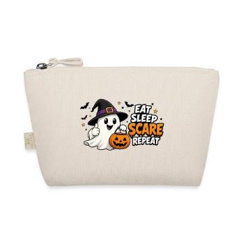 Halloween eat, sleep, scare, repeat - Organic Pouch - nature - Front