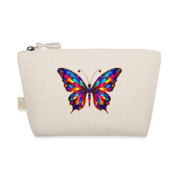 Colorful Stained Glass Butterfly - Organic Pouch - nature - Front