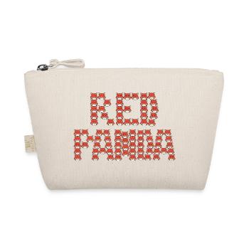 Typographie du panda rouge de dessins animés - Trousse biologique - nature - Devant