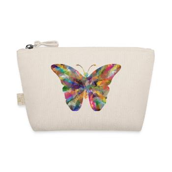 Colorful Polygon Butterfly - Organic Pouch - nature - Front