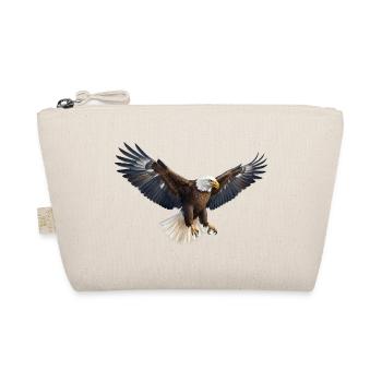 Eagle Flight Force in Flight Pose Bird Eagle Bird - Organic Pouch - nature - Front