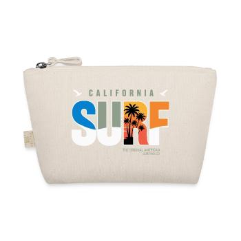 California Surf Retro Logo - Organic Pouch - nature - Front