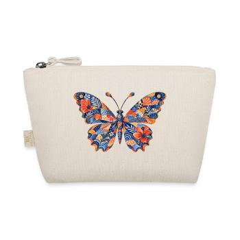 Patchwork Schmetterling Muster - Bio-Täschchen - Natur - Vorne