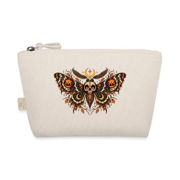 Moth Gothic Halloween - Organic Pouch - nature - Front