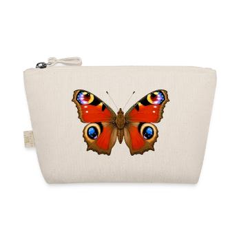 Pfauen-Schmetterling Aglais io Cartoon-Stil - Bio-Täschchen - Natur - Vorne