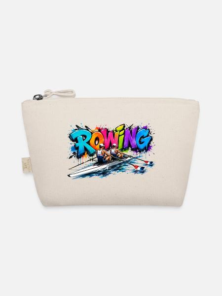 Rowing Griffiti - Rudern - Ruderer - Ruderin - Bio-Täschchen - Natur